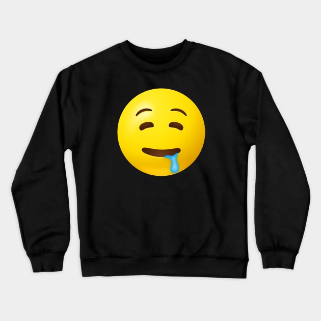 Drooling face emoji Crewneck Sweatshirt by Vilmos Varga